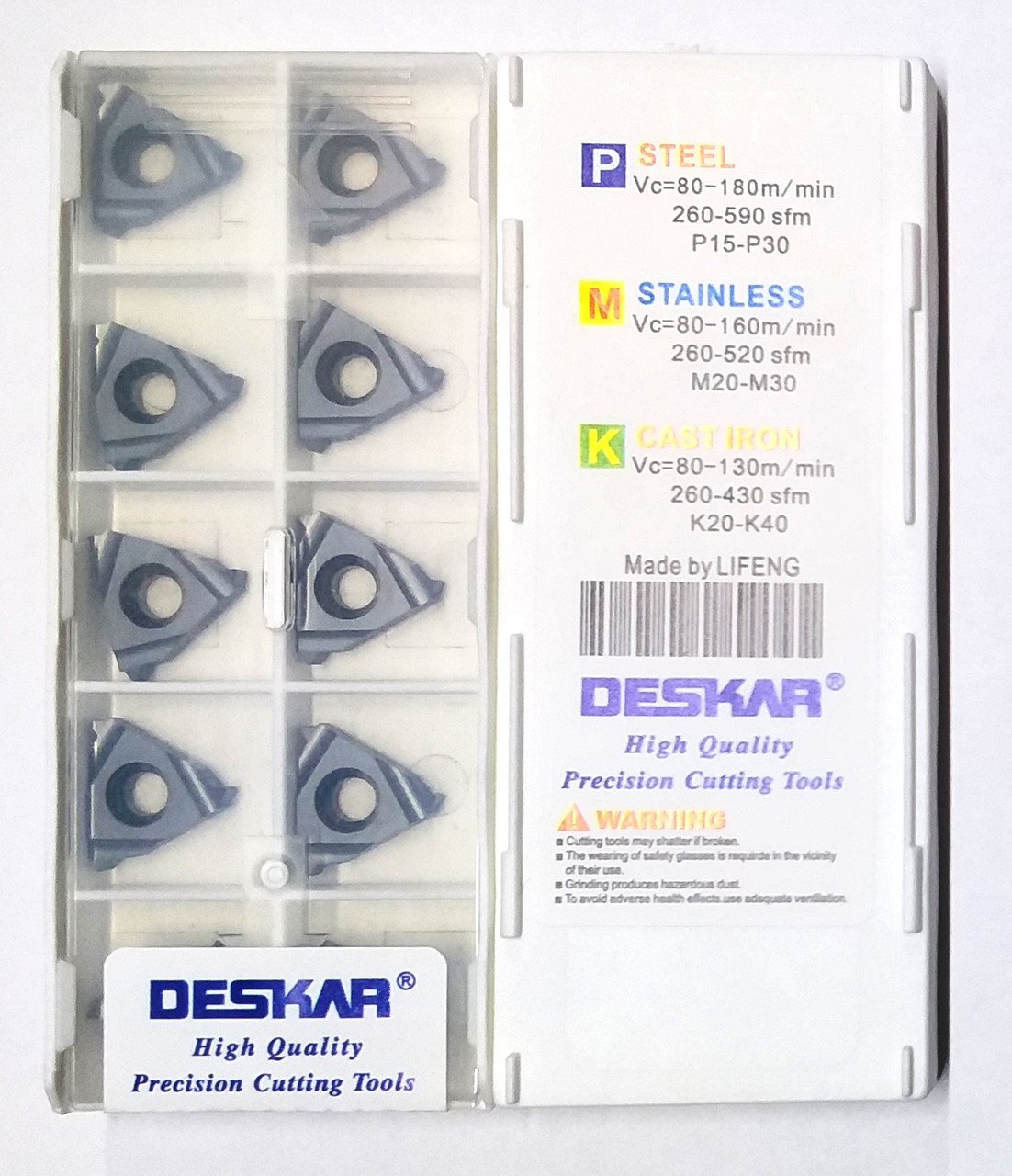 16 IR 10 W LDA (сталь, нерж.сталь, кольор.метал) Твердосплавна пластина для токарного різця