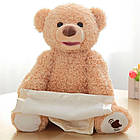 Плюшевий Ведмедик Peekaboo Bear 30 см, що говорить / Інтерактивна м'яка іграшка Пикабу, фото 7