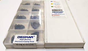 22ER N 55 LDA DESKAR (Сталь, Нержавіюча сталь, Чавун) Твердосплавна пластина, фото 2