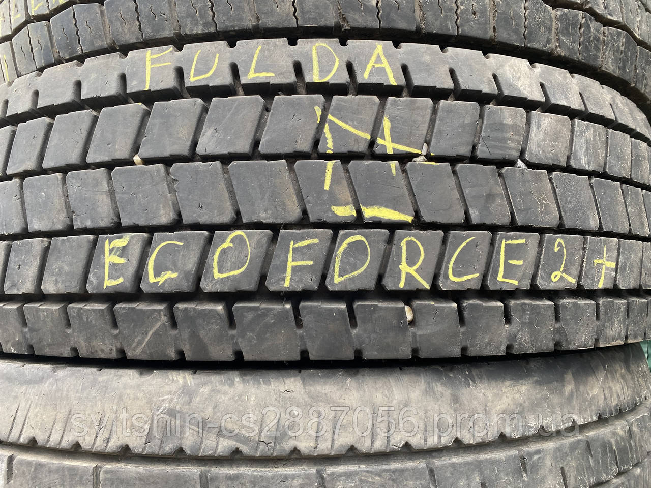 Вантажна шина 315/80R22.5 FULDA  EcoForce 2+ (14mm) 17рік ВЕДУЧА