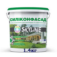 Краска фасадная силиконовая «Силиконфасад» с эффектом лотоса SkyLine, 1.4 кг