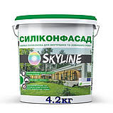 Фарба фасадна силіконова «Силиконфасад» з ефектом лотоса SkyLine, 1.4 кг, фото 10