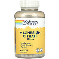 Цитрат магния SOLARAY "Magnesium Citrate" 400 мг (180 капсул)