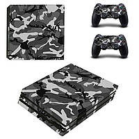 Виниловые наклейки на PS4 PRO и Dualshock Камуфляж Sony PlayStation 4 Custom Skin Playsole Games (PV022)