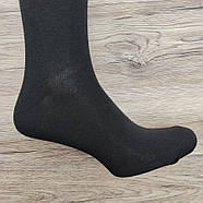 Шкарпетки чоловічі високі весна/осінь р.42-45 медичні без гумки чорні ЖИТОМИР ГС 30034542, фото 5