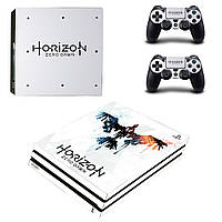 Виниловые наклейки на PS4 PRO и Dualshock Horizon Zero Dawn Sony PlayStation 4 Custom Skin Playsole Games