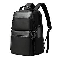Городской анти-вор мужской черный рюкзак BOPAI для ноутбука 15,6'' с USB разъемом для зарядки гаджетов