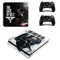 Виниловые наклейки на PS4 SLIM и Dualshock Last of Us 2 Sony PlayStation 4 Slim Custom Skin Playsole Vinyls