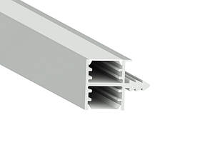 Профіль для світлодіодної стрічки накладної з підсвічуванням в дві сторони 18х14 мм для ДСП