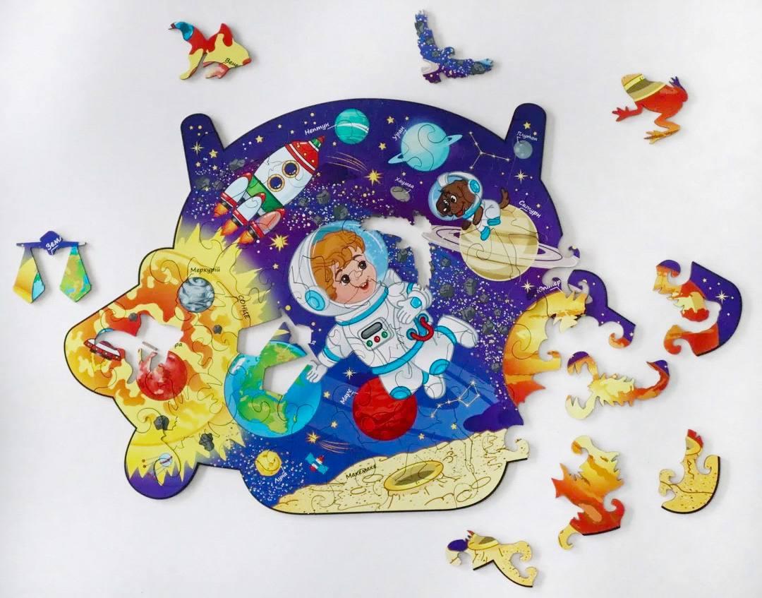 Пазлы для Взрослых Деревянные Brushme Космический Корабль 46,3*31,3 ...