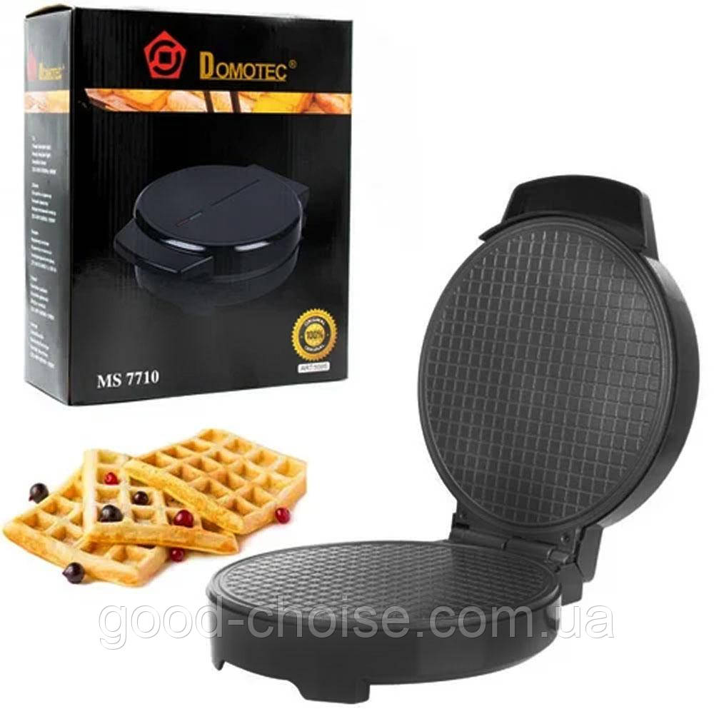 Вафельниця Domotec MS 7710 / Електровафельниця для тонких вафель та трубочок з антипригарним покриттям, фото 1