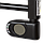 Рушникосушка електрична Zehnder Aura 1226х500 мм, чорна, фото 2