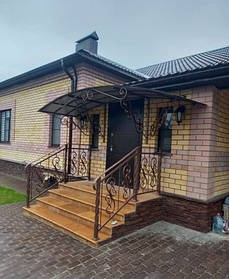 Козирок до будинку з установкою під ключ