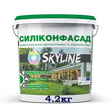 Фарба силіконова фасадна «Силиконфасад» з ефектом лотоса SkyLine, 4.2 кг