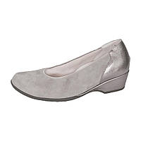 Туфли женские ортопедические велюровые элегантные серые Hilke размер 39 |Waldläufer