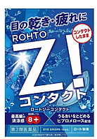 Краплі для очей знімальні втома під час тривалого носіння контактних лінз ROHTO Z CONTACT, 12 ml