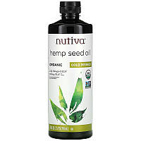 Конопляное масло Nutiva "Hemp Oil" холодного отжима (710 мл)