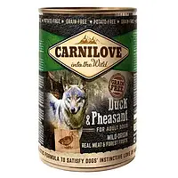 Вологий корм для собак Carnilove Duck & Pheasant 400 г (качка та фазан)