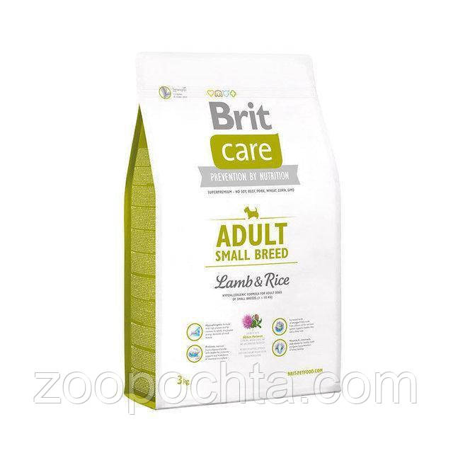 Сухий беззерновий корм Brit Care Adult Small для собак дрібних порід з ягням 7,5 кг