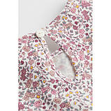 Кофта реглан лонгслів H&M на дівчинку р.104 - 3-4 роки, квіти, фото 2