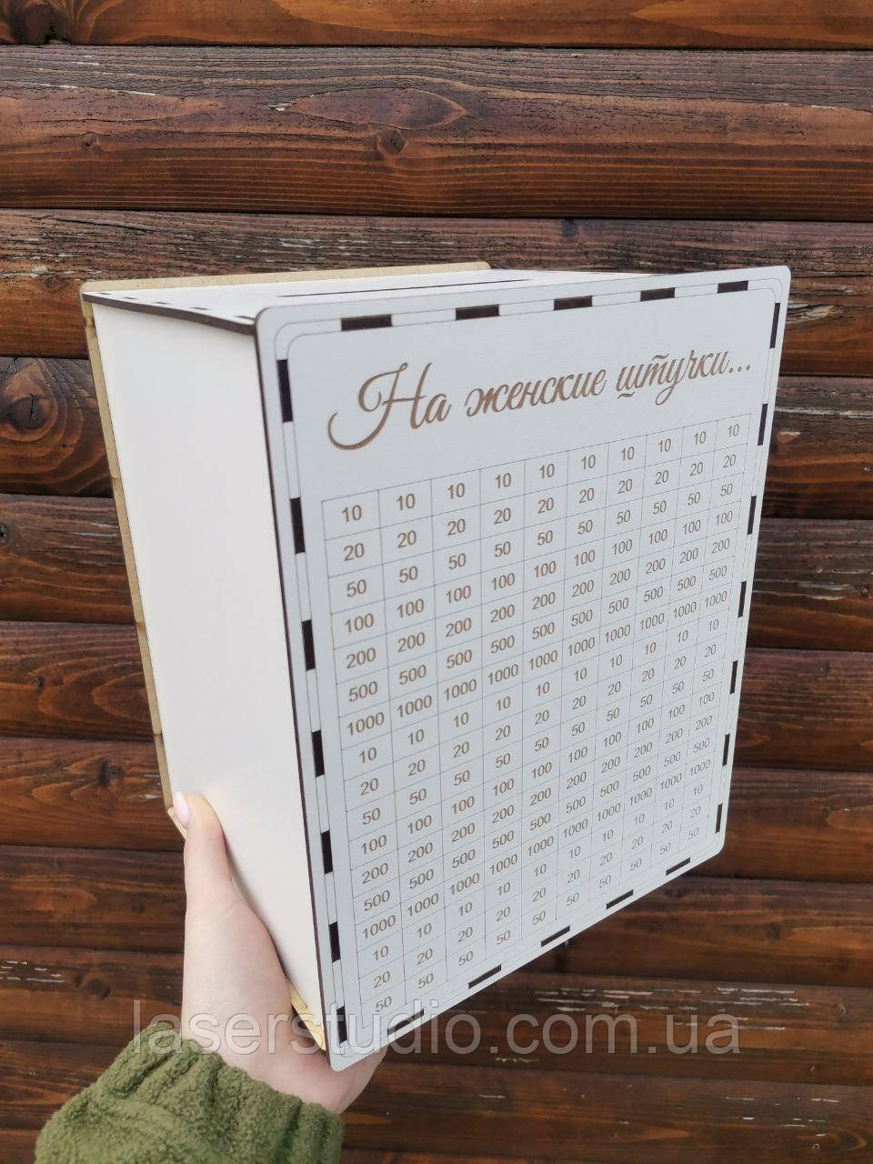 Скарбничка на 100 000грн "На женские штучки..." подарунок подрузі, сестрі, фото 1