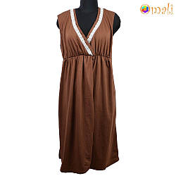 Нічна сорочка для вагітних і годуючих ТМ «Omali» (ом002632 коричнева)
