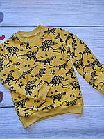 Світшот дитячий для хлопчика принт "Динозаврики" 134, 140