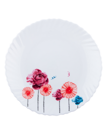 Тарілка обідня V-220AF Акварельні квіти wave Vittora 220 мм