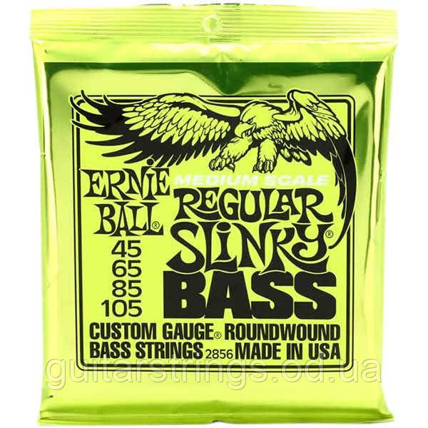 Струны Ernie Ball 2856 Regular Slinky Medium Scale Bass 45-105, фото 1