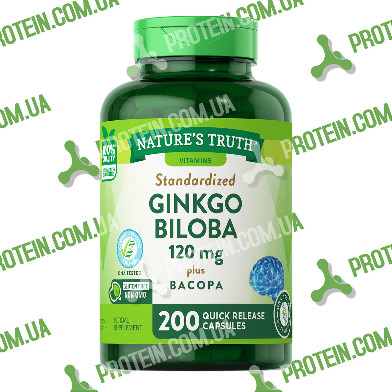 Гінкго білоба USA ORIGINAL!! Nature`s Truth Ginkgo Biloba 120 мг plus Bacopa 200 капс