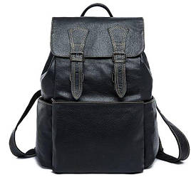 Рюкзак Vintage 14842 шкіряний Чорний