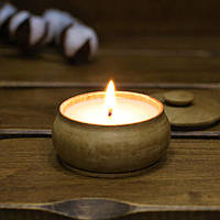 Соевые свечи-Выбери свой аромат!!! Ароматическая свеча в маленьком деревянном подсвкчнике СИРЕНЬ