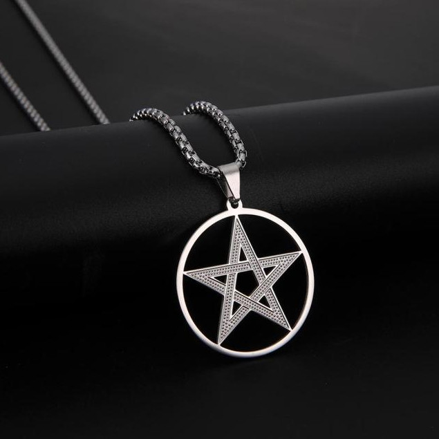 Кулон Пентаграмма со стали, фото 1