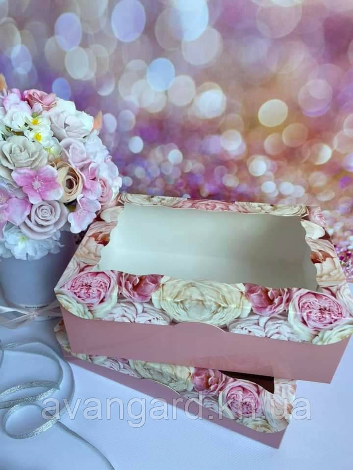 Коробка для виробів handmade Троянди / упаковка 10 шт