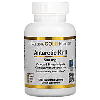 Antarctic Krill Oil with Astaxanthin RIMFROST 500 мг California Gold Nutrition 120 капсул