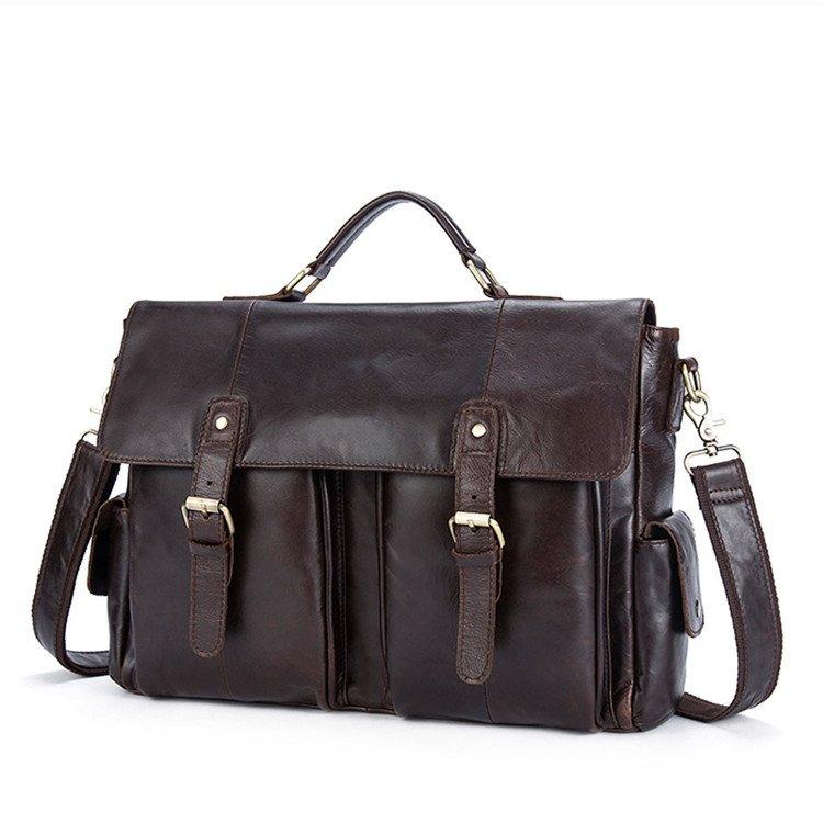 Портфель діловий чоловічий під ноутбук Vintage 182237 Коричневий, фото 1