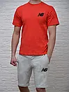 Спортивний літній костюм new balance | чоловічий комплект футболка та шорти | різні кольори, фото 9