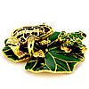 Скринька зі стразами статуетка 2 жаби QF2740, фото 4