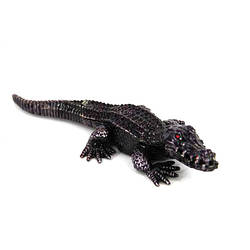 Скринька зі стразами у формі статуетки крокодила 10118