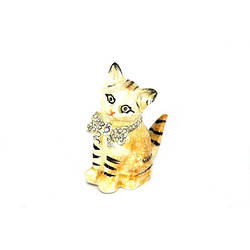 Скринька зі стразами статуетка кот 11550
