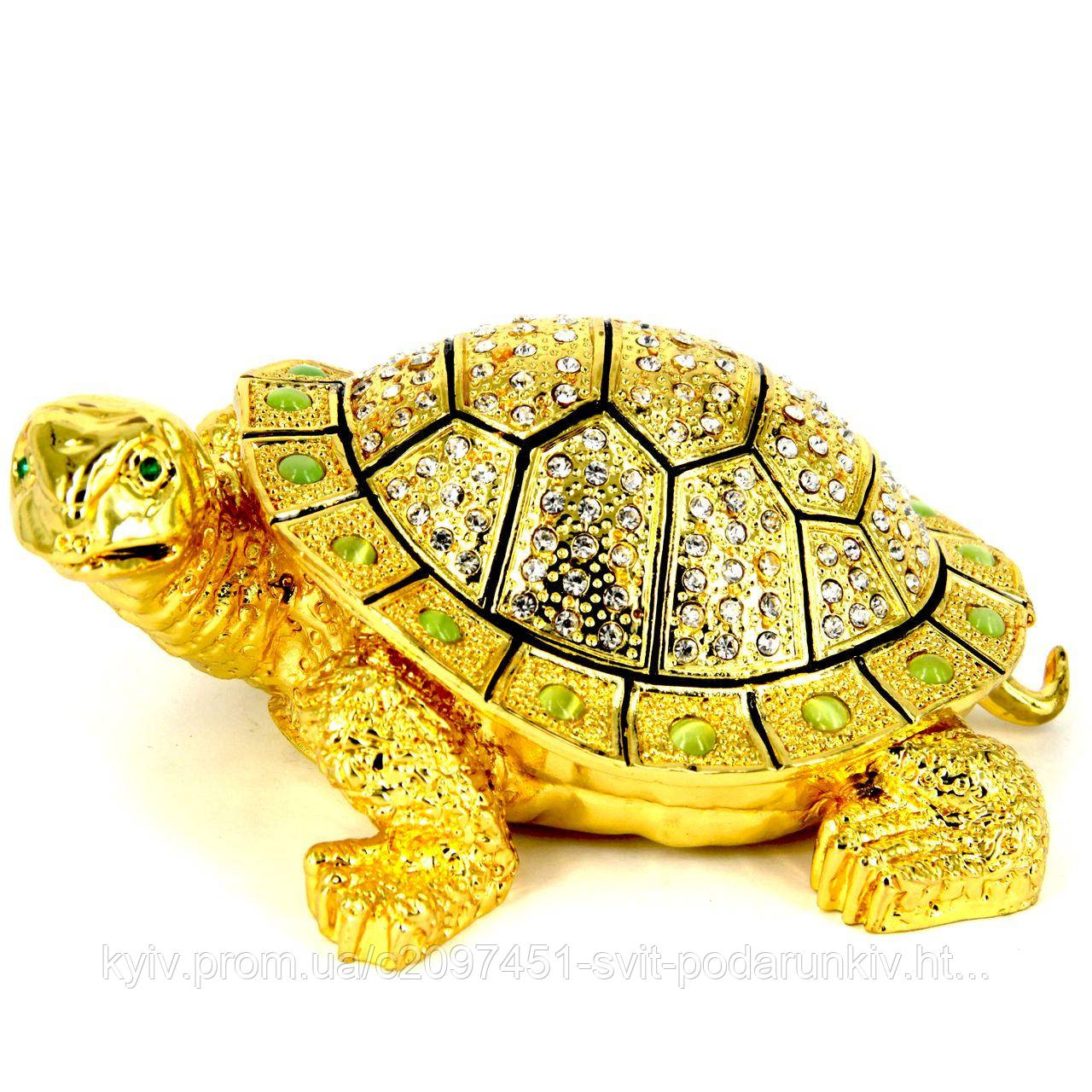 Скринька зі стразами статуетка черепаха MN165, фото 1