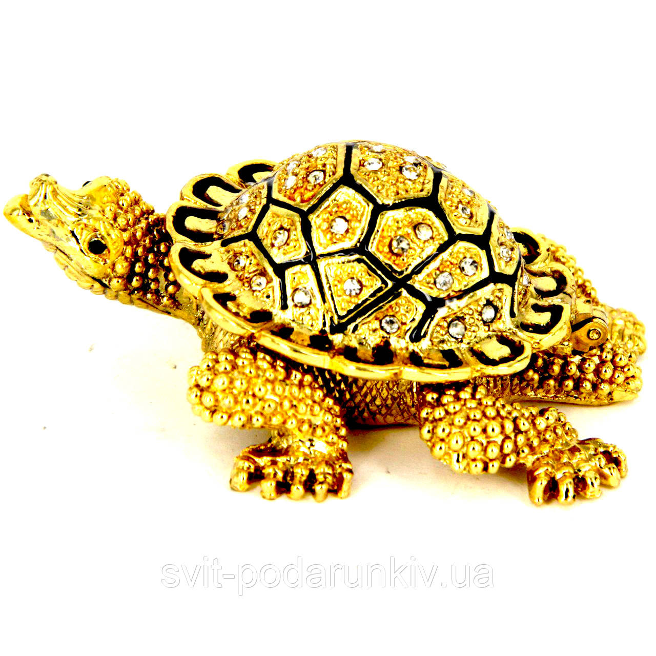 Скринька зі стразами статуетка черепаха QF012, фото 1