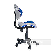 ДИТЯЧЕ КОМП'ЮТЕРНЕ КРІСЛО стілець для школяра FunDesk LST3 Blue-Grey з регулюванням висоти сидіння, фото 6