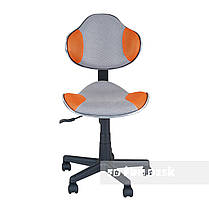 Дитяче крісло стілець FunDesk LST3 Orange-Grey з регулюванням висоти сидіння для школяра дівчинки, фото 3