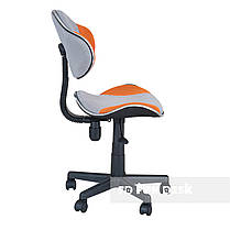 Дитяче крісло стілець FunDesk LST3 Orange-Grey з регулюванням висоти сидіння для школяра дівчинки, фото 6
