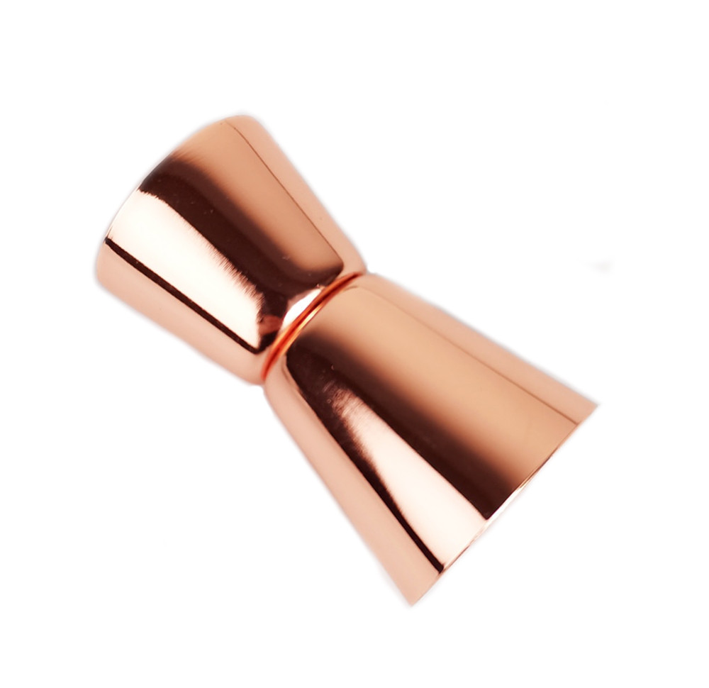 Джигер мірний стаканчик європейський 20/40 мл мідний