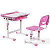 Дитяча парта з настільною лампою і пеналом + стільчик FunDesk Cantare Pink рожевий для дівчинки школярки першокласника, фото 6