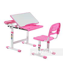 Дитяча парта з настільною лампою і пеналом + стільчик FunDesk Cantare Pink рожевий для дівчинки школярки першокласника, фото 5