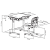 Комплект парта + стілець трансформери Piccolino III Grey FunDesk - ОПТОМ ДЛЯ ШКІЛ, фото 10