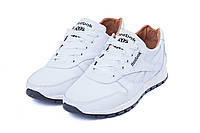 Мужские кожаные кроссовки Reebok Classic White Pearl